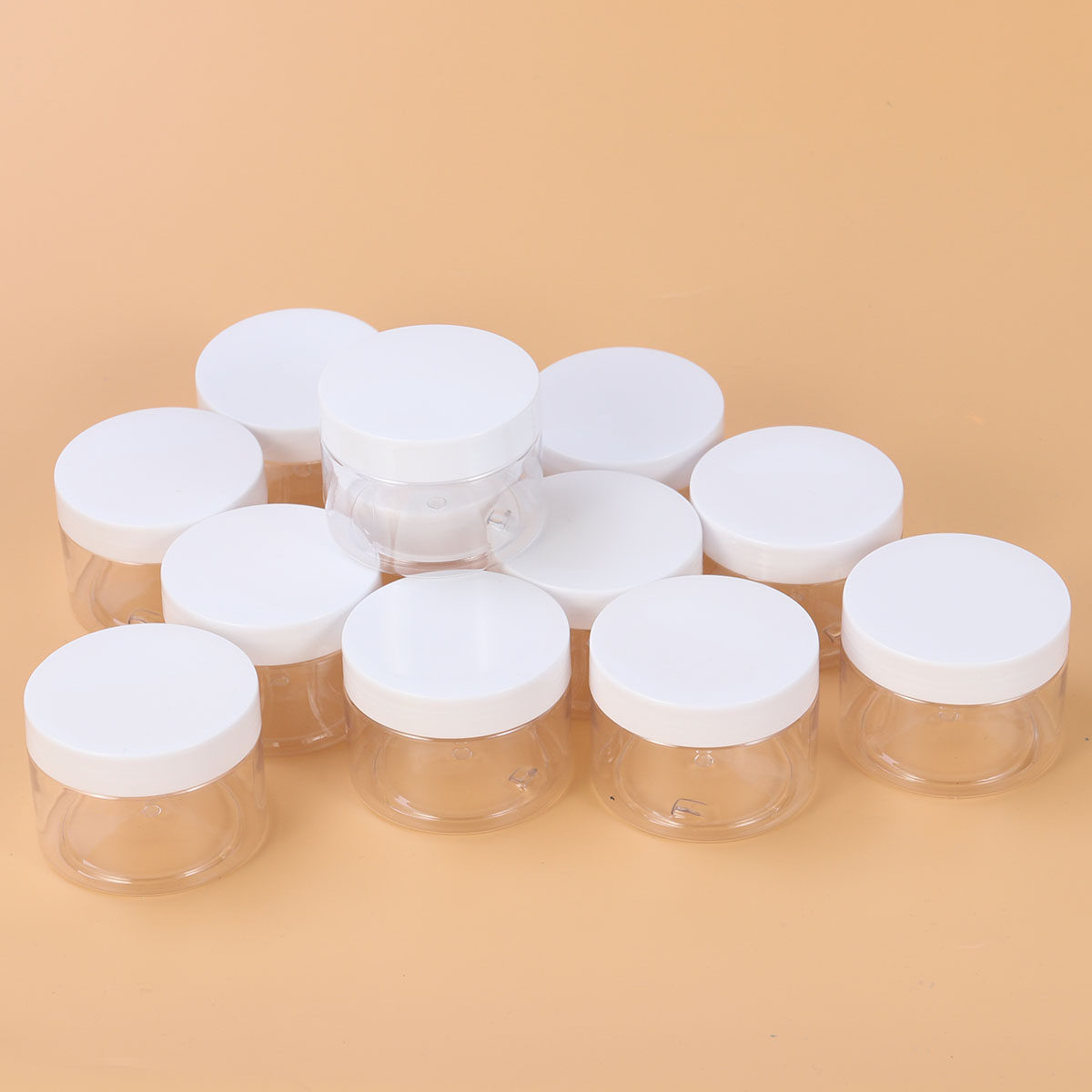 12Pcs Clear Plastic Wide-Mouth - Body Lotion 评论和价格
