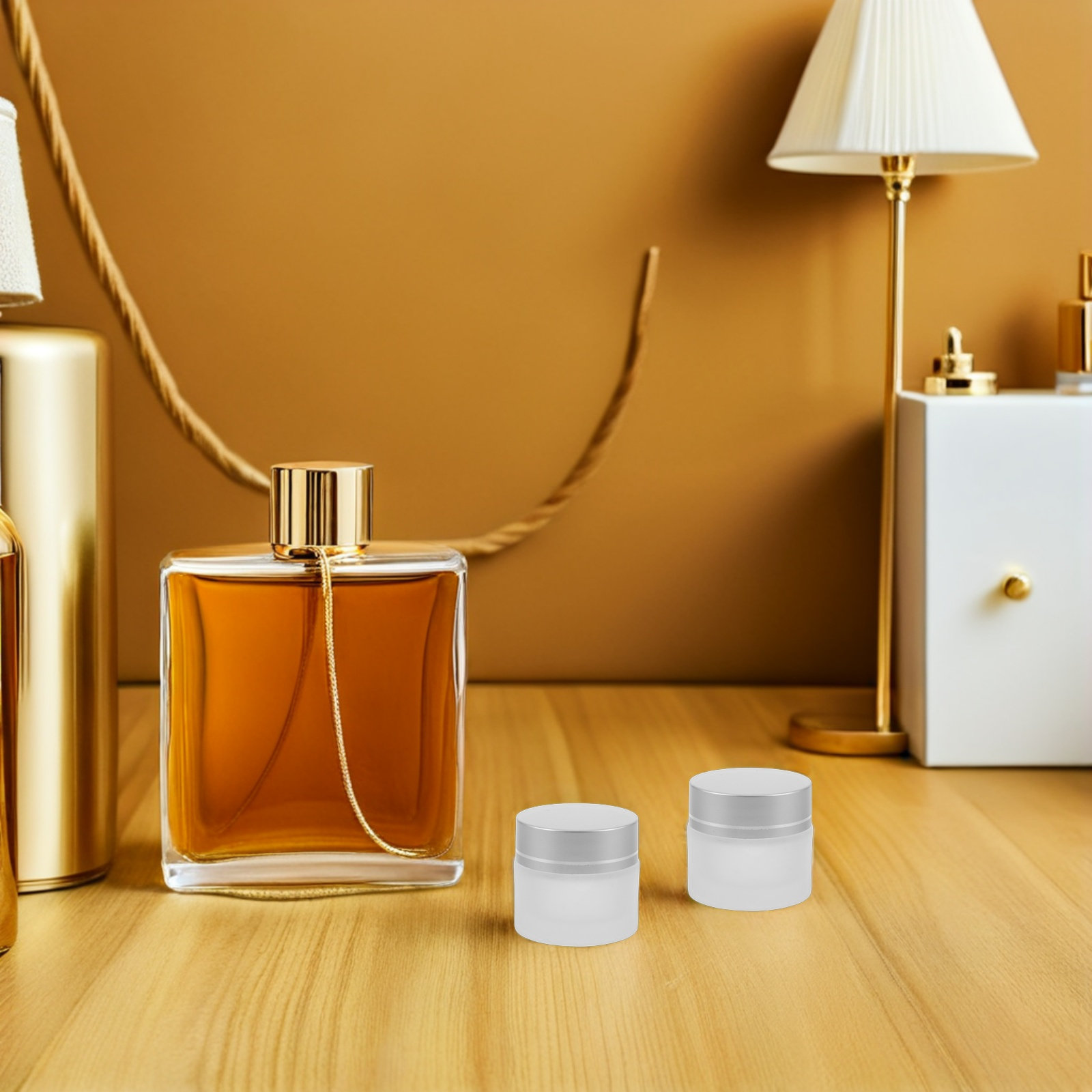 15Pcs Frosted Glass Jars Refil - Body Lotion 评论和价格